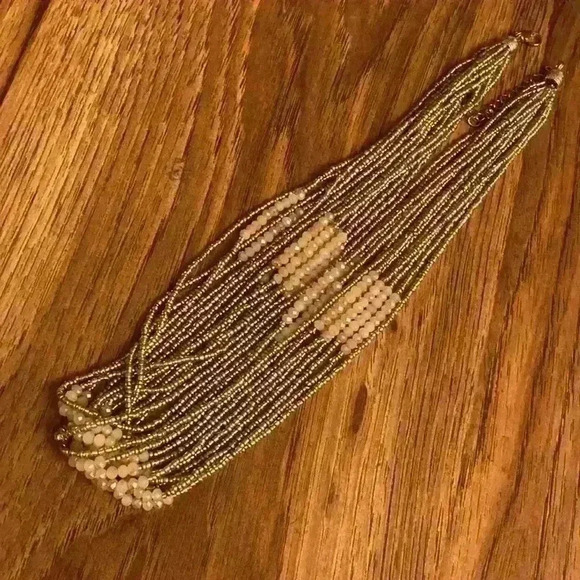 Vintage pearl and rose quartz hand crafted strand necklace - Picture 6 of 7